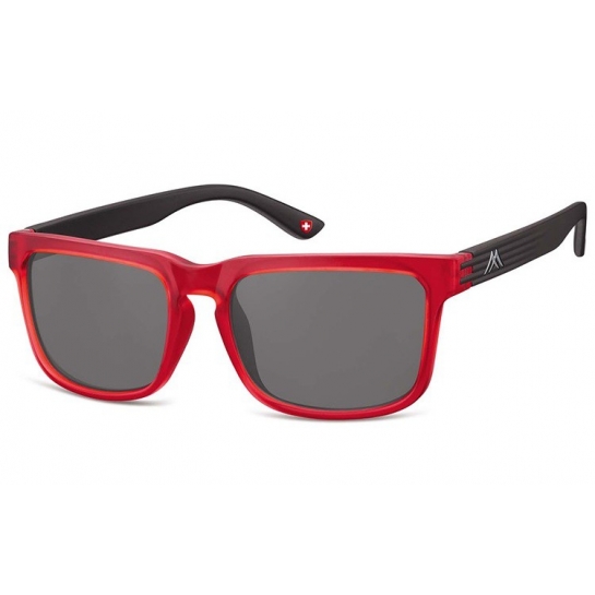 Nerdy okulary przeciwsłoneczne MONTANA S26C czarno-czerwone